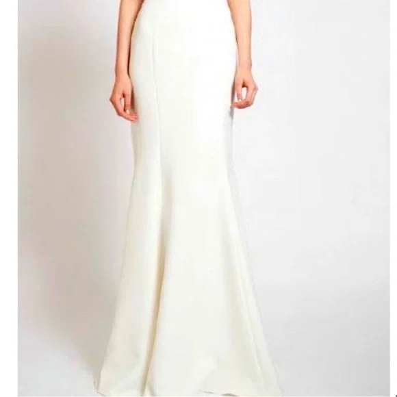 formal badgley mischka dress Badgley Mischka Twist Drape Gown, 2 / Blue main image 0
